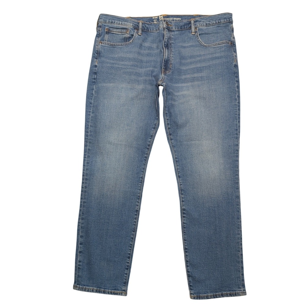 Mutual Weave Slim Fit Jeans Mens 40x32 Blue Medium Wash Stretch Denim